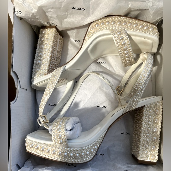 Aldo pearl heels size 7.5 - Picture 3 of 6